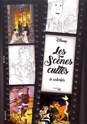 Couverture du livre: Les Scènes cultes Disney - à colorier