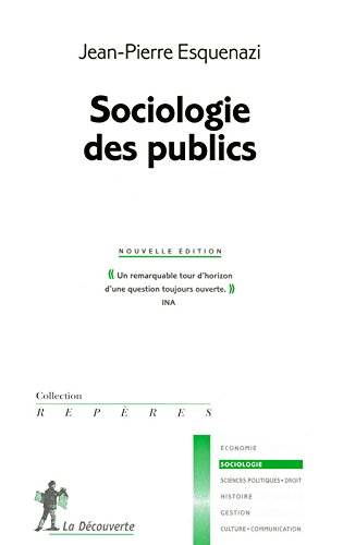 Couverture du livre: Sociologie des publics