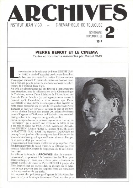 Couverture du livre: Pierre Benoit et le cinéma