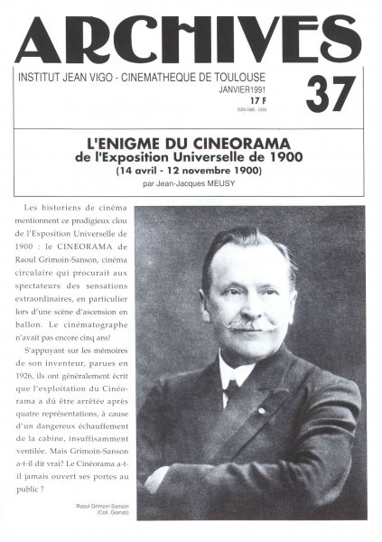 Couverture du livre: L'énigme du cinéorama de l'exposition 1900