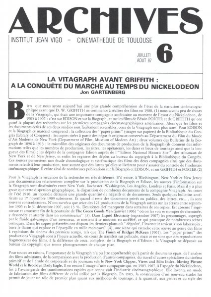 Couverture du livre: La Vitagraph avant Griffith - La conquête du marché au temps du Nickelodéon