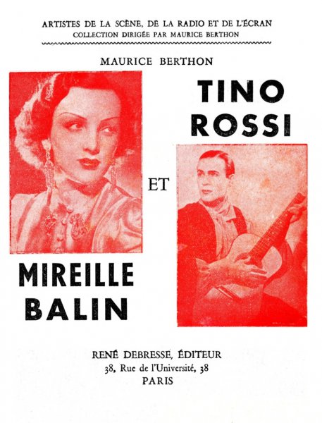 Couverture du livre: Tino Rossi et Mireille Balin