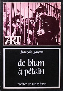 Couverture du livre De Blum à Pétain par François Garçon