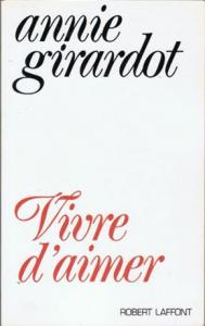 Couverture du livre Vivre d'aimer par Annie Girardot