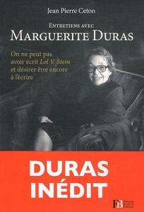 Couverture du livre Entretiens avec Marguerite Duras par Jean-Pierre Ceton
