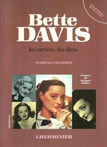Couverture du livre Bette Davis par Isabelle Champion