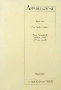 Couverture du livre Affabulazione par Pier Paolo Pasolini