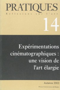 Couverture du livre Expérimentations cinématographiques par Collectif dir. Roselyne Marsaud Perrodin