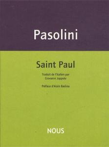 Couverture du livre Saint Paul par Pier Paolo Pasolini