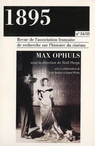 Couverture du livre Max Ophuls par Collectif dir. Noël Herpe