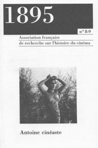 Couverture du livre Antoine cinéaste par Collectif