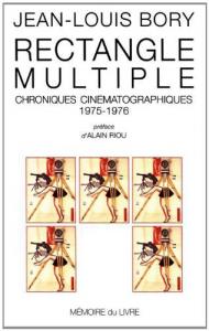 Couverture du livre Rectangle multiple par Jean-Louis Bory