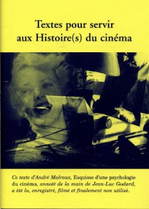 Couverture du livre Textes pour servir aux histoire(s) du cinéma... par André Malraux
