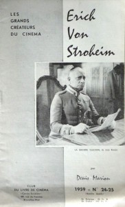 Couverture du livre Erich Von Stroheim par Denis Marion