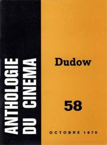 Couverture du livre Dudow par Yves Aubry