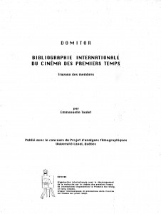 Couverture du livre Bibliographie internationale sur le cinéma des premiers temps par Emmanuelle Toulet