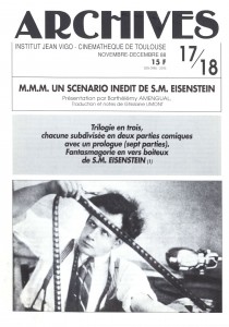 Couverture du livre M.M.M. Un scénario inédit de S.M. Eiseinstein par Sergueï Eisenstein et Barthélémy Amengual