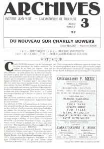Couverture du livre Du nouveau sur Charley Bowers par Louise Beaudet et Raymond Borde