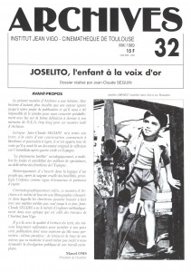 Couverture du livre Joselito, l'enfant à la voix d'or par Jean-Claude Seguin