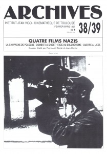 Couverture du livre Quatre films nazis par Raymond Borde et Jean Hector