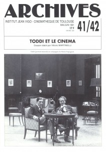 Couverture du livre Toddi et le cinéma par Vittorio Martinelli