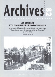 Couverture du livre Les Lumière et le milieu des photographes par Claudette Peyrusse