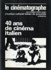 Couverture du livre 40 ans de cinéma italien par Collectif dir. Jean A. Gili
