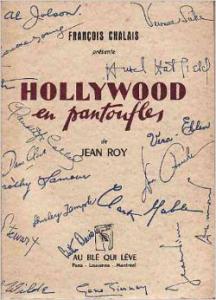 Couverture du livre Hollywood en pantoufles par Jean Roy