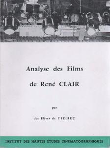 Couverture du livre Analyse des films de René Clair par Collectif