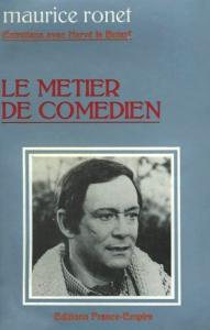 Couverture du livre Le métier de comédien par Maurice Ronet