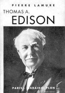 Couverture du livre Thomas A. Edison par Pierre Lamure