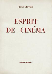 Couverture du livre Esprit de cinéma par Jean Epstein