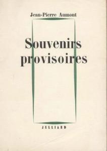 Couverture du livre Souvenirs provisoires par Jean-Pierre Aumont