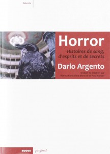Couverture du livre Horror par Dario Argento