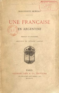 Couverture du livre Une française en Argentine par Marguerite Moreno