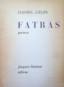 Couverture du livre Fatras par Daniel Gélin