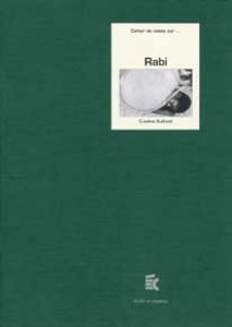 Couverture du livre Rabi par Luce Vigo