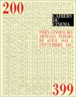 Cahiers du Cinéma:Index général des articles publiés de avril 1968 à septembre 1987