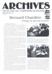 Bernard Chardère:l'image au pied de la lettre
