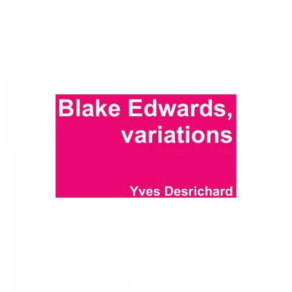 Book cover: Blake Edwards, variations