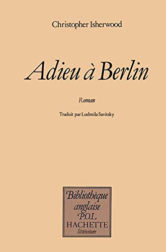 Book cover: Adieu à Berlin