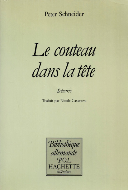 Couverture du livre : Le Couteau dans la tête