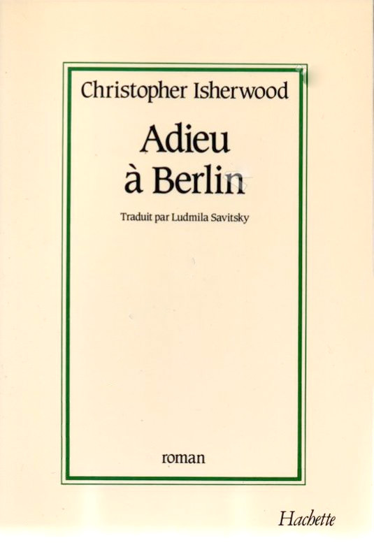Book cover: Adieu à Berlin - roman