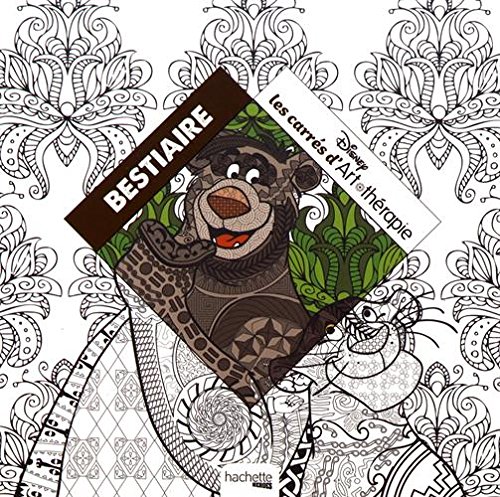 Couverture du livre : Bestiaire Disney - Carrés à colorier