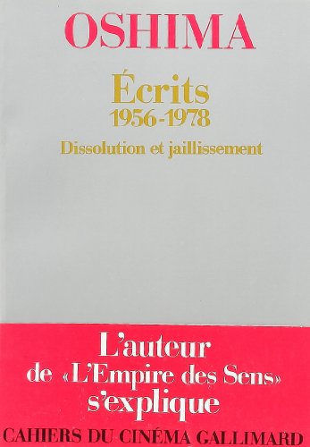 Couverture du livre : Écrits, 1956-1978 - Dissolution et jaillissement