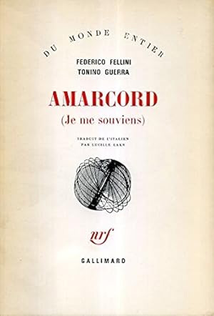 Couverture du livre : Amarcord, je me souviens