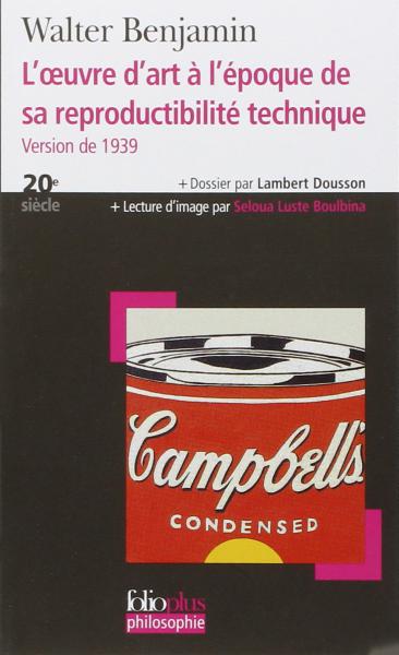 Couverture du livre : L'Œuvre d'art à l'époque de sa reproductibilité technique - Version de 1939