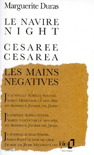 Book cover: Le Navire Night, Césarée, Les Mains négatives