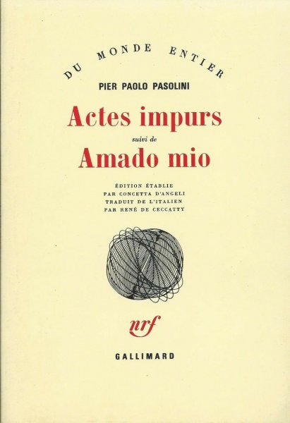 Couverture du livre: Actes impurs - suivi de Amado mio