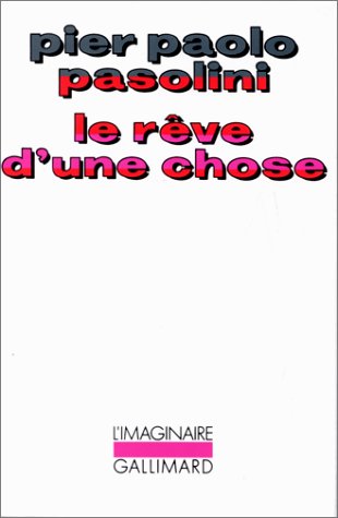 Book cover: Le Rêve d'une chose